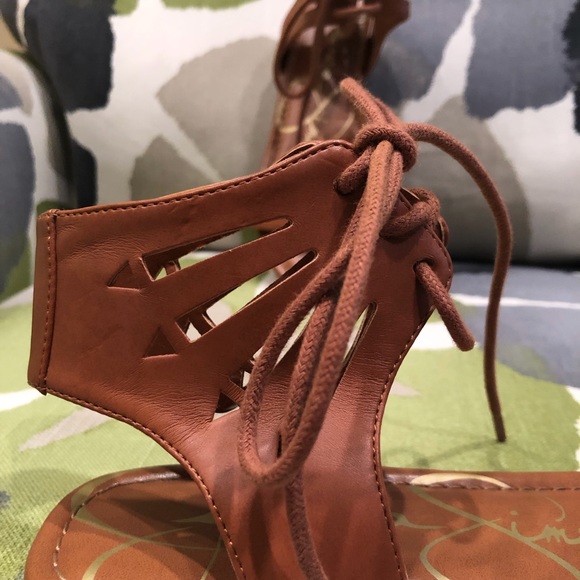 🌻Jessica Simpson flat ankle laced sandals - Picture 6 of 6